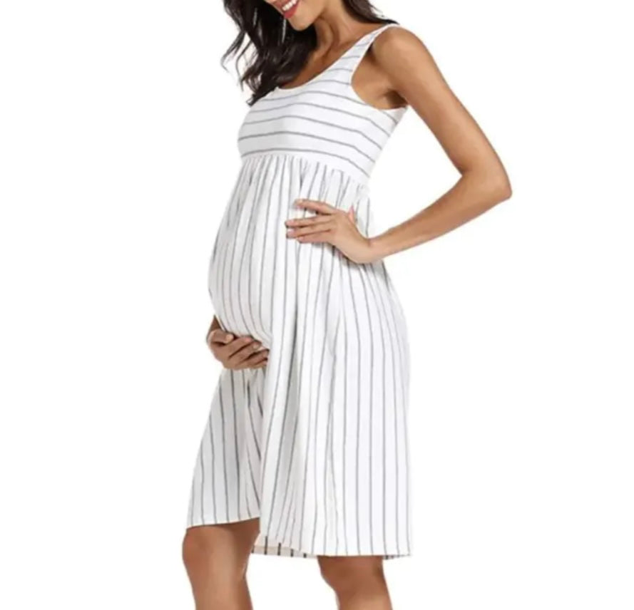 Striped Maternity Dress