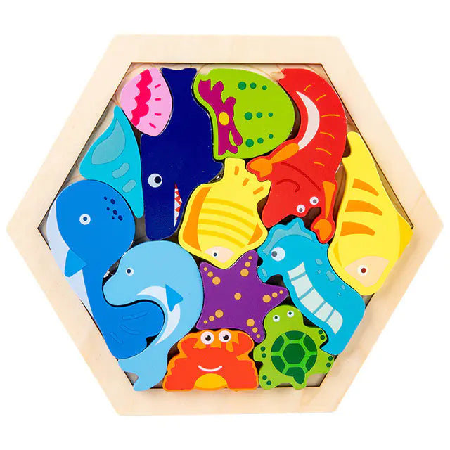 Montessori 3D Wooden Puzzle