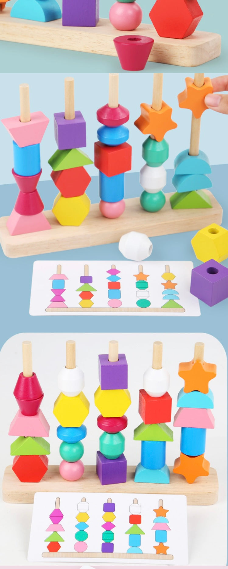 Montessori Geometric Stacker Edutoy® (One Set)