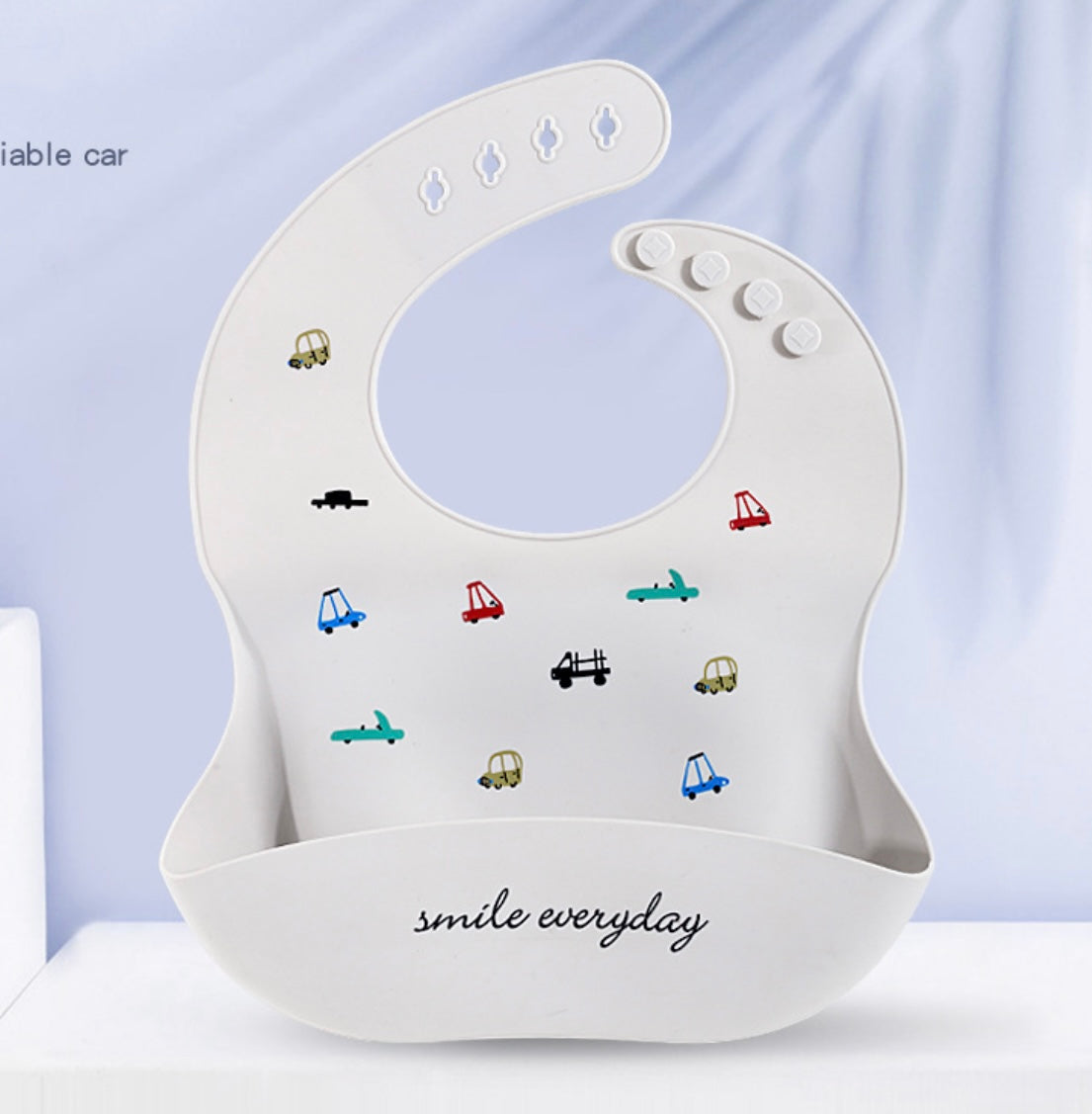 Waterproof Silicone Baby Bibs with Pocket