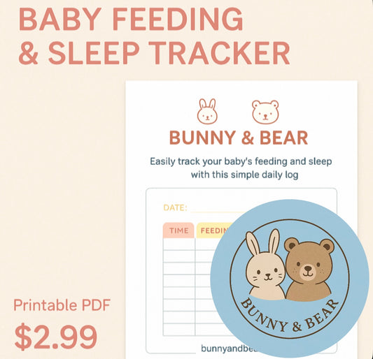 Baby Feeding, Sleep & Nappy Tracker – Printable PDF
