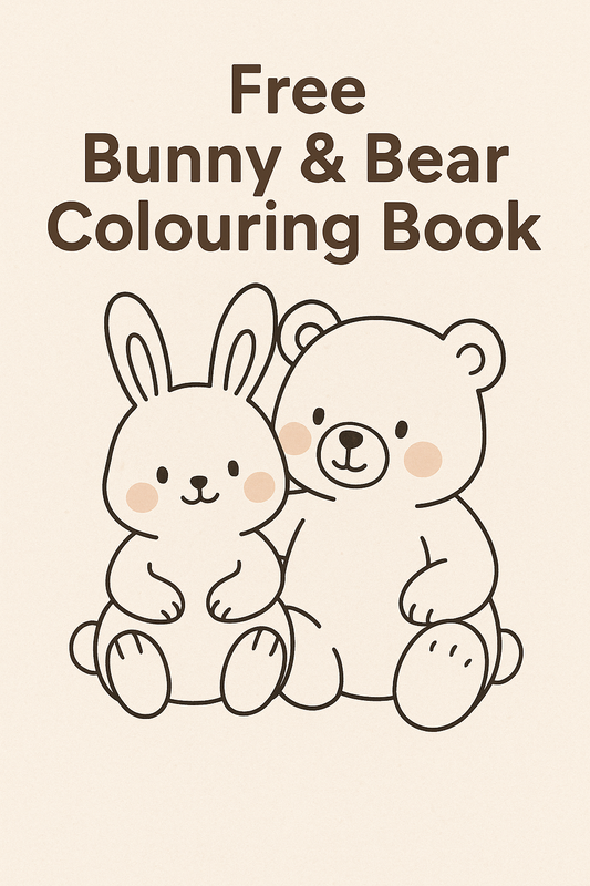 FREE Bunny & Bear Colouring PDF