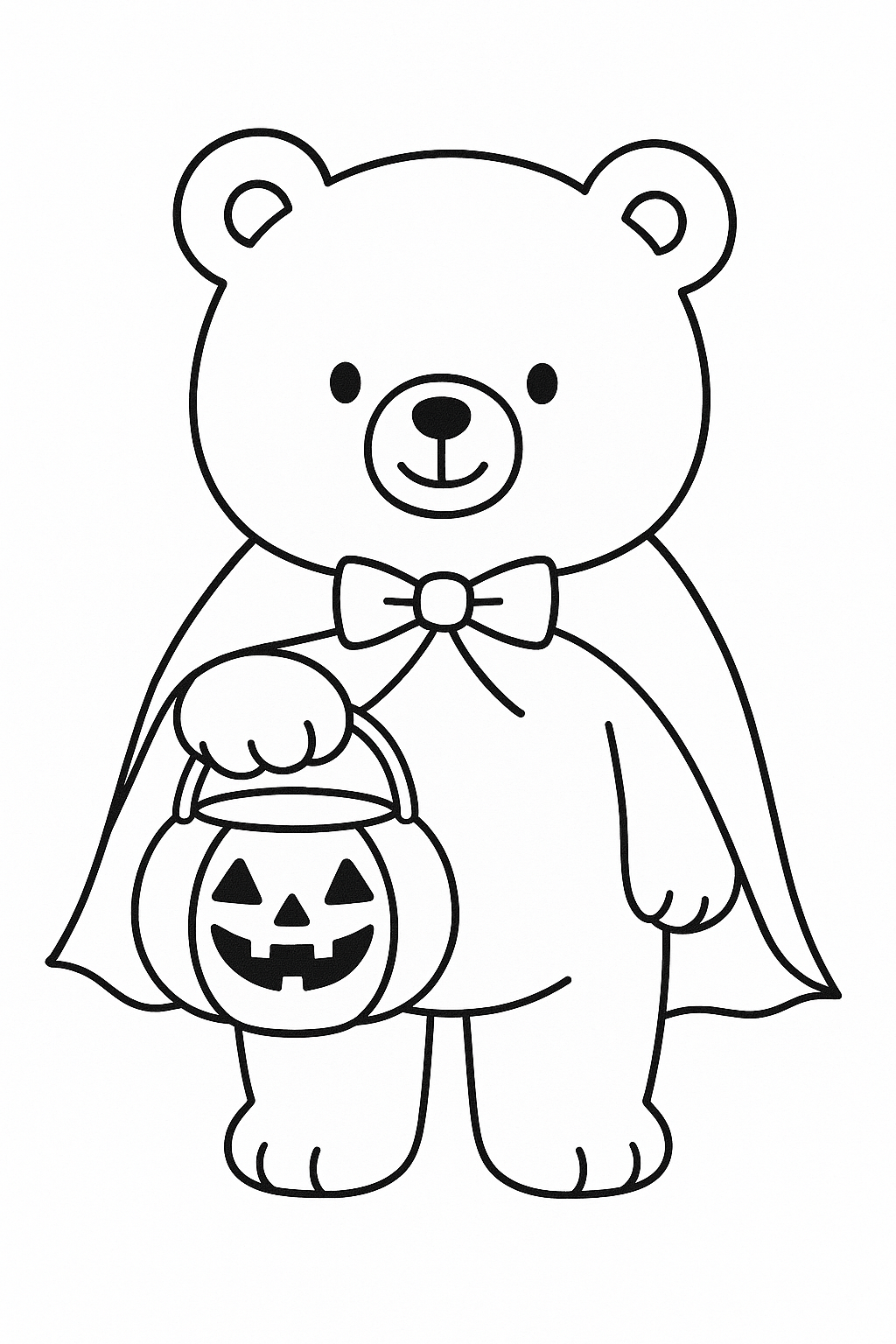 Bunny & Bear Halloween Fun Colouring Book