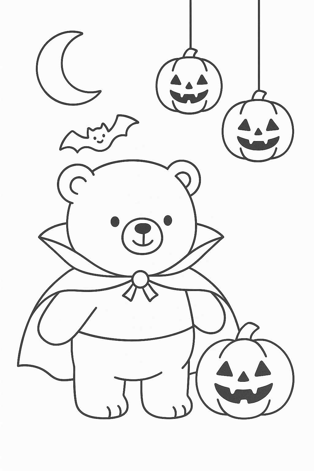 Bunny & Bear Halloween Fun Colouring Book